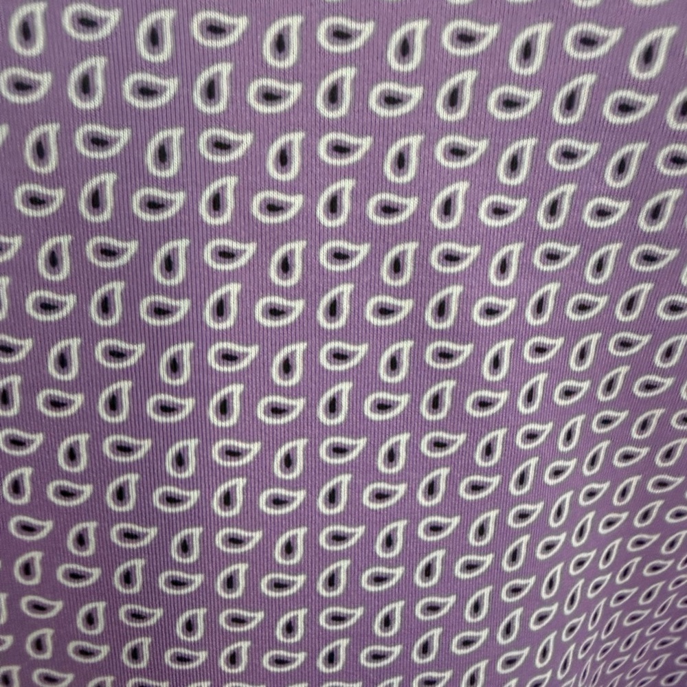 Foot Joy Men’s Purple Paisley Golf Polo Shirt. Size Large - Picture 3 of 8